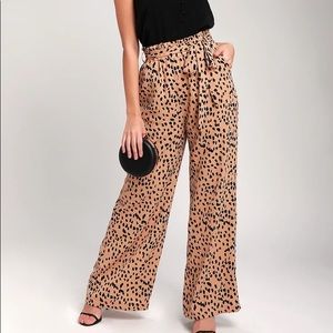 Flowy Animal Print Pants